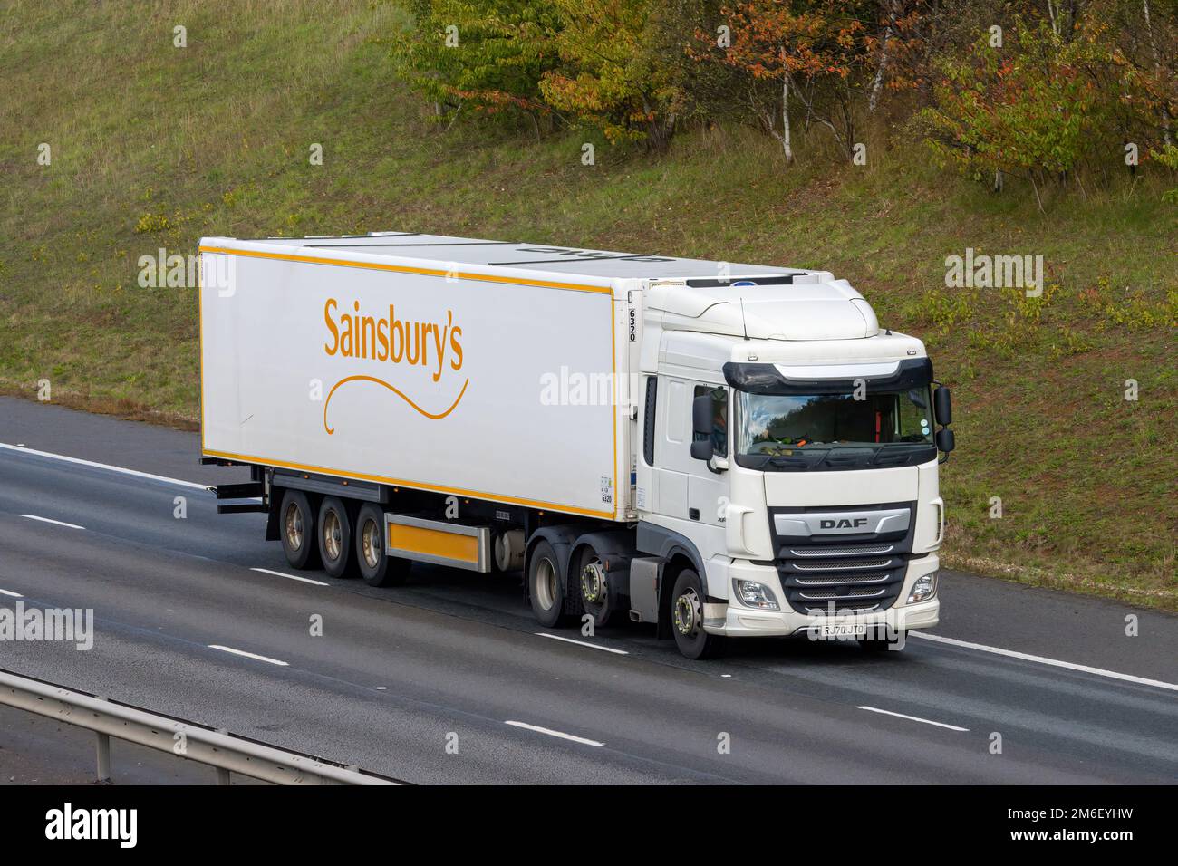 DAF XF RJ70 JTO di Sainsbury Foto Stock