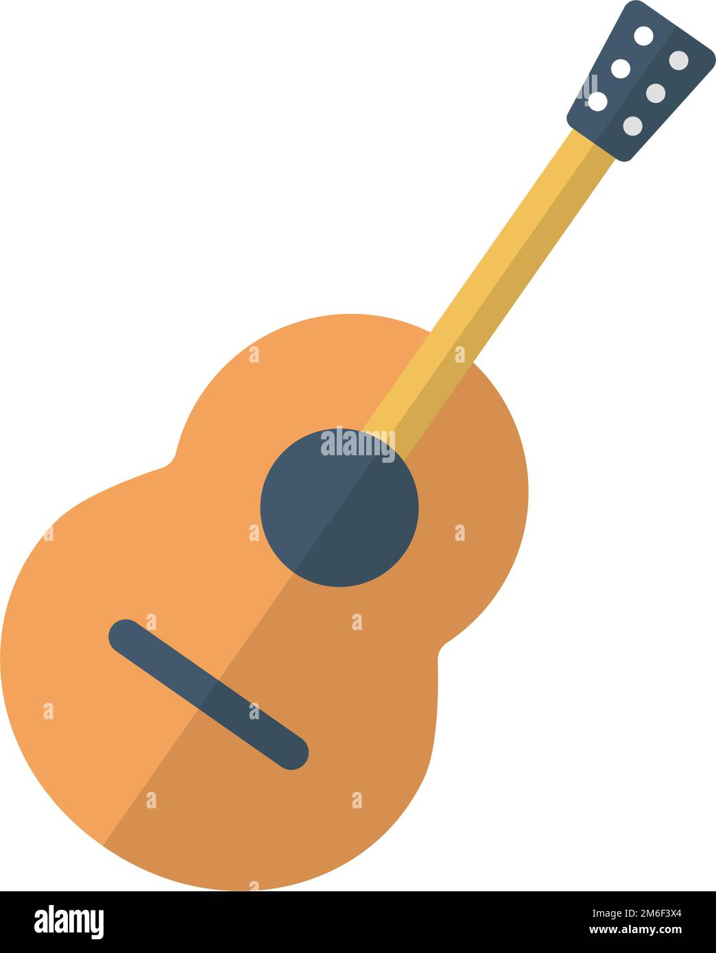 Icona della chitarra moderna. Strumento musicale e musica. Vettore modificabile. Illustrazione Vettoriale