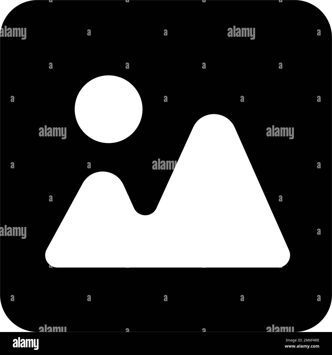 Icona della silhouette fotografica. Icona della foto digitale. Vettore modificabile. Illustrazione Vettoriale