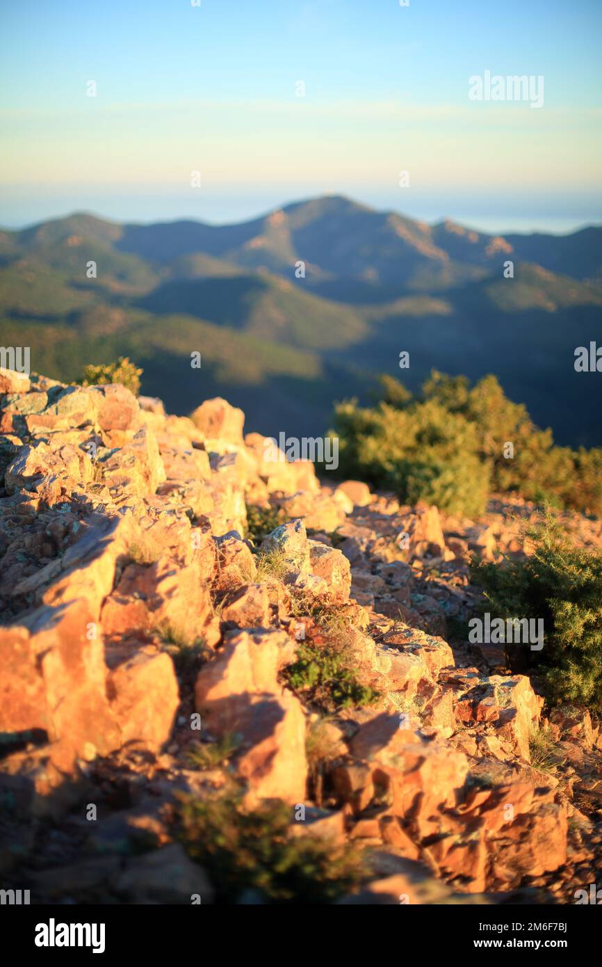 Vista dall'alto da Mont Vinaigre, Esterel, var, 83, PACA Foto Stock