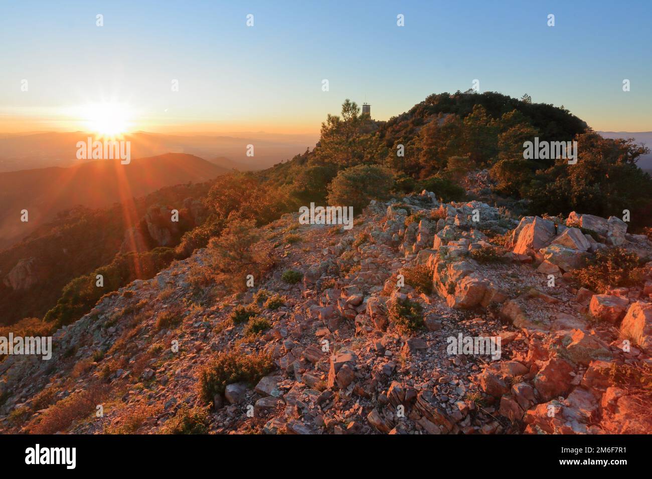 Vista dall'alto da Mont Vinaigre, Esterel, var, 83, PACA Foto Stock