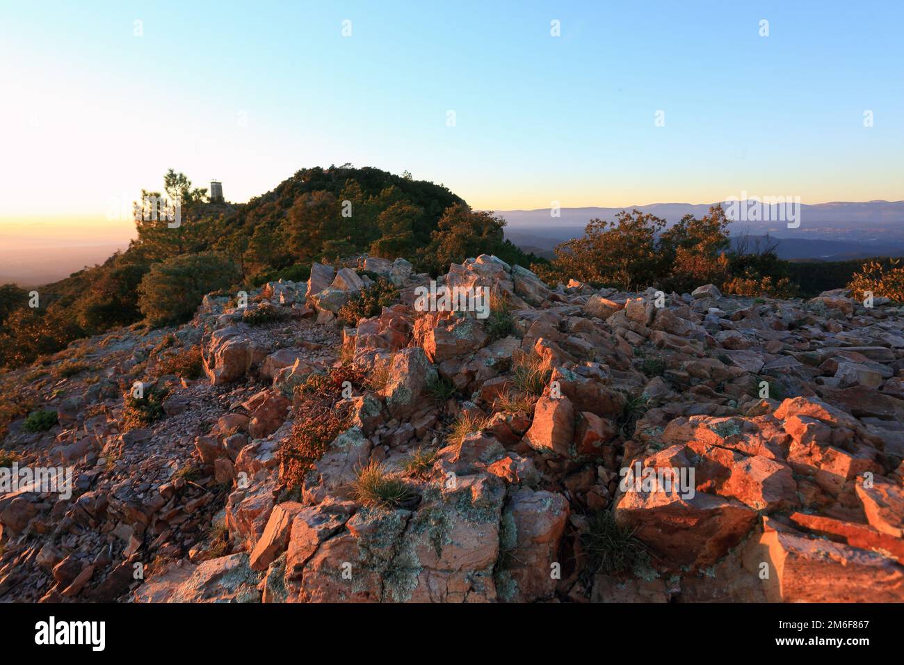 Vista dall'alto da Mont Vinaigre, Esterel, var, 83, PACA Foto Stock