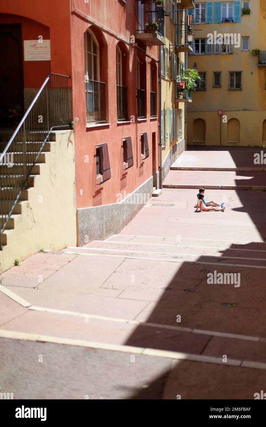 Nizza, centro storico; Costa Azzurra, Alpi Marittime, 06, PACA Foto Stock