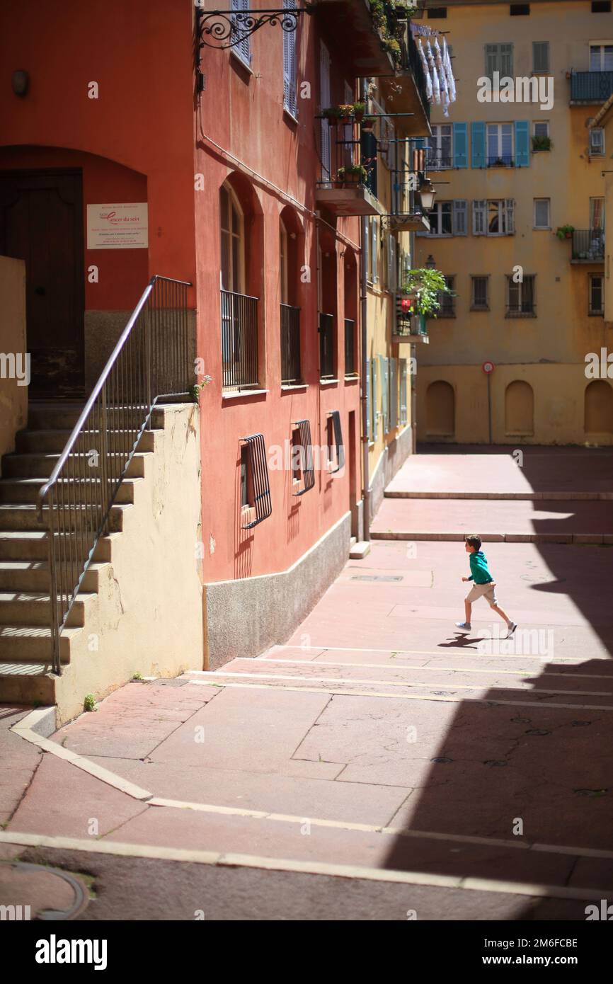 Nizza, centro storico; Costa Azzurra, Alpi Marittime, 06, PACA Foto Stock