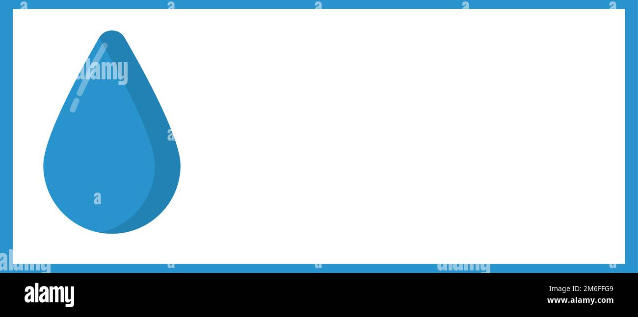 Sfondo con acqua e spazio copia. Vettore modificabile. Illustrazione Vettoriale