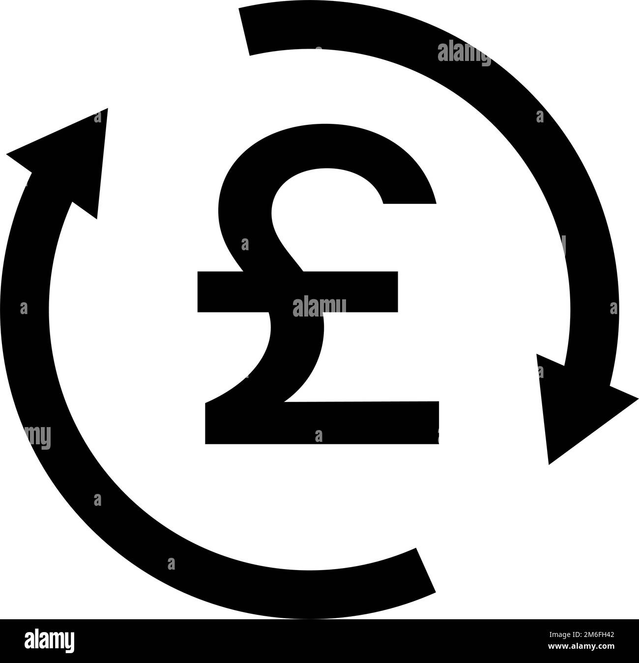 Icona di cambio cancelletto. Cambio valuta. Vettore modificabile. Illustrazione Vettoriale
