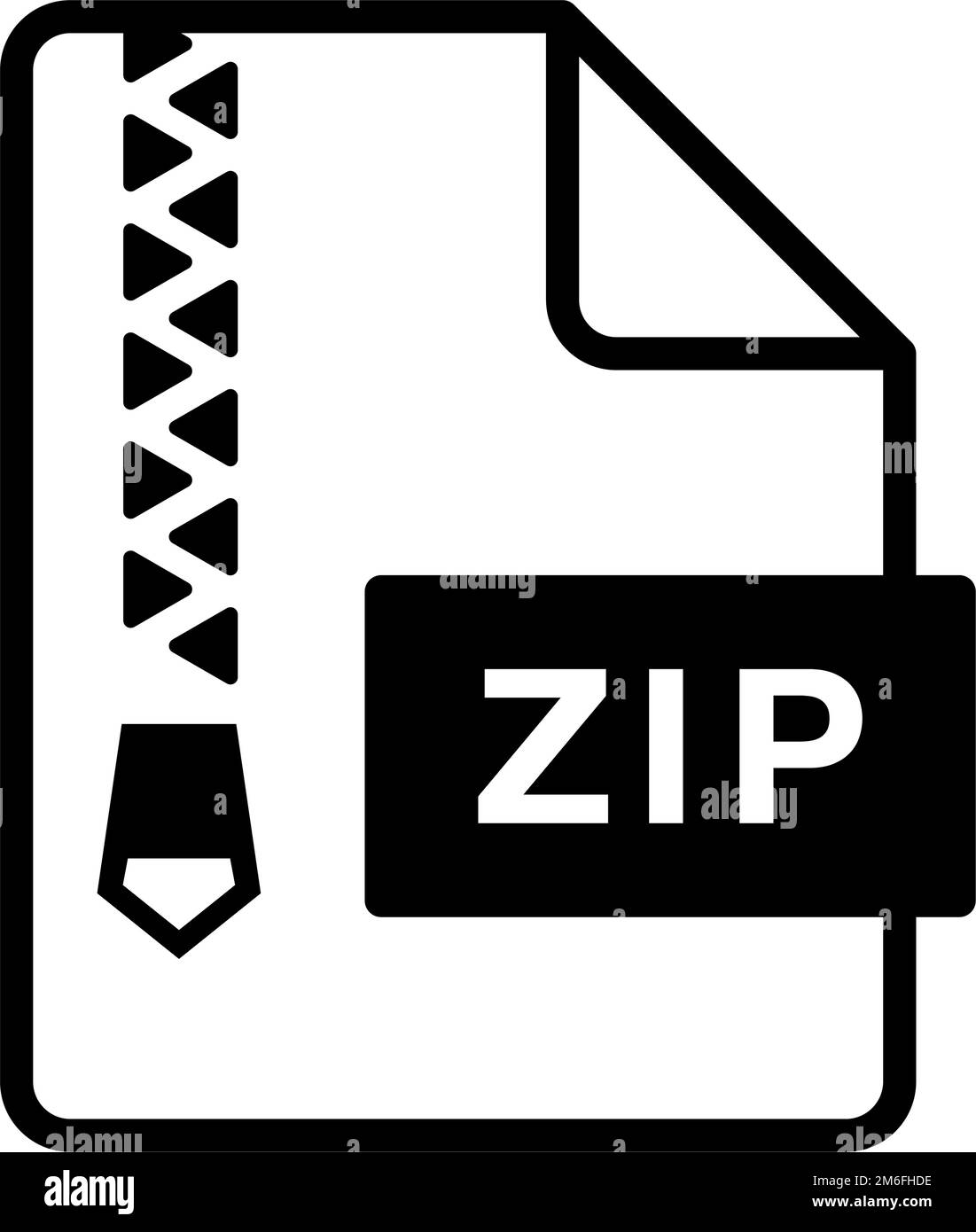 Icona del file ZIP. File di archivio. Vettore modificabile. Illustrazione Vettoriale