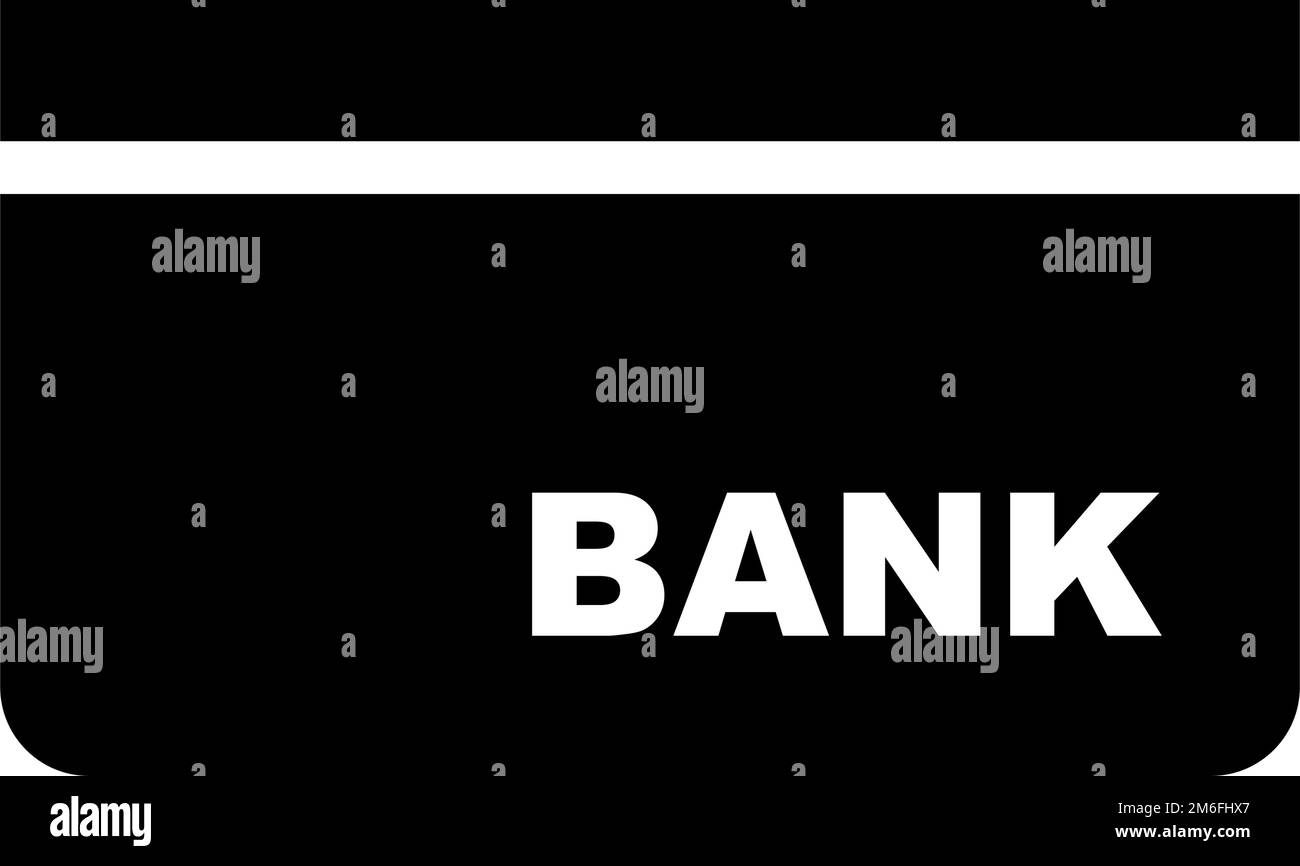 Icona della silhouette del libretto bancario. Conto bancario. Vettore modificabile. Illustrazione Vettoriale