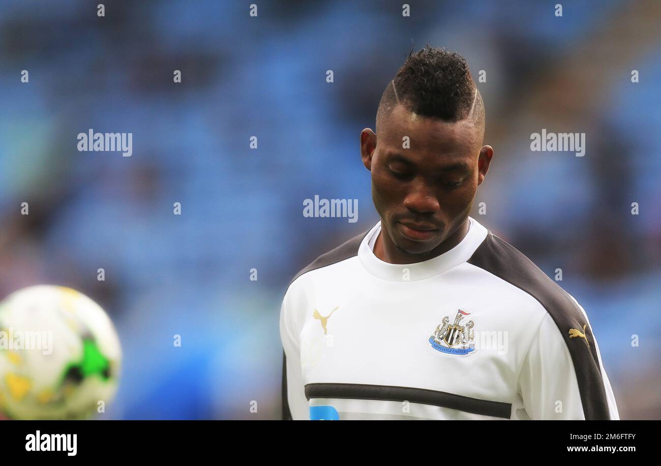 Christian Atsu of Newcastle Utd - Aston Villa v Newcastle United, Sky Bet Championship, Villa Park, Birmingham - 24th settembre 2016. Foto Stock