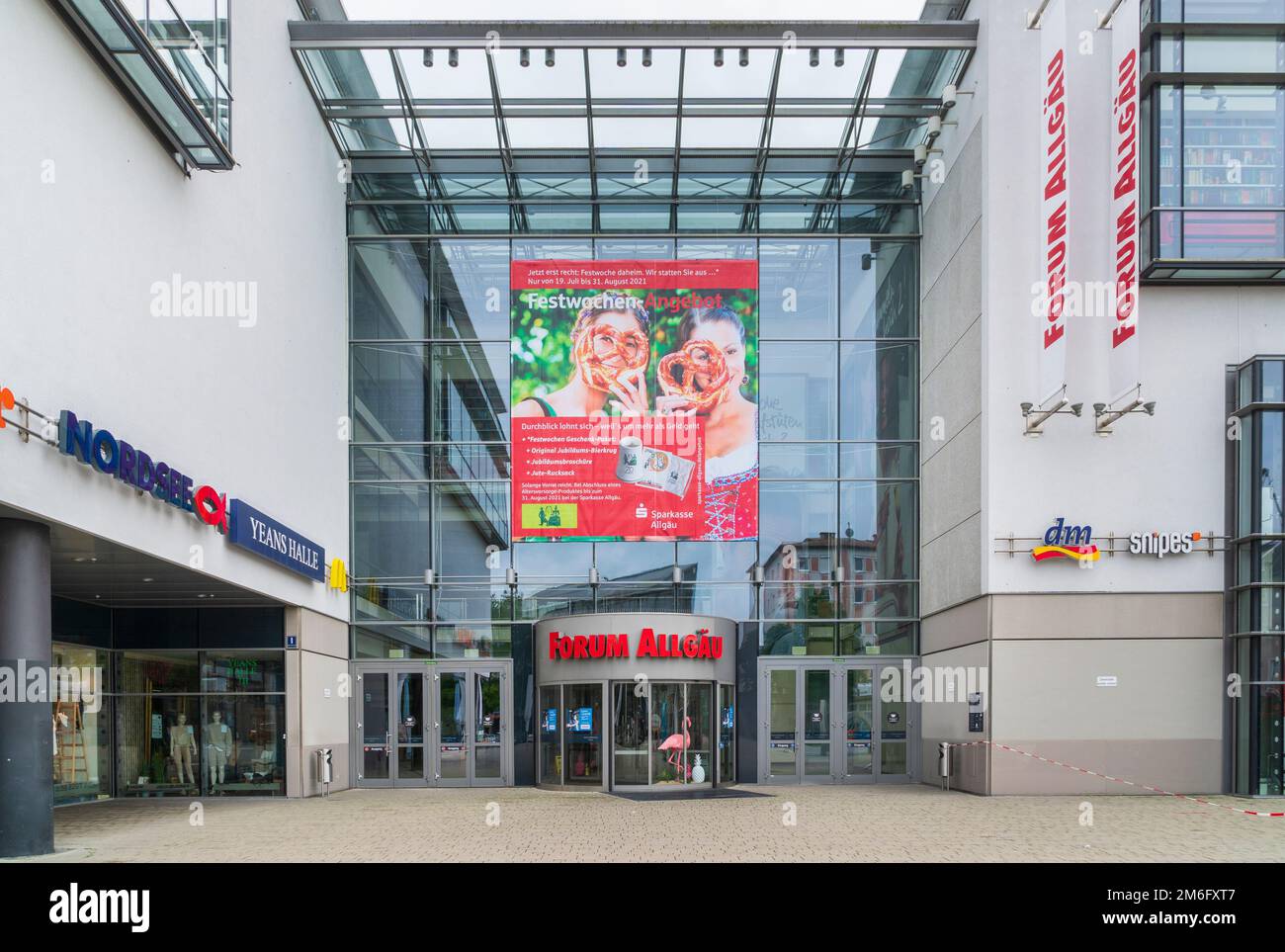 Centro commerciale di Kempten im AllgÃ¤u Foto Stock