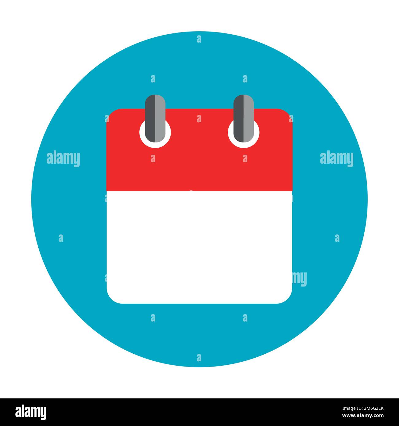 business semplice rappresentazione vettoriale con pittogramma di calendario rosso Illustrazione Vettoriale