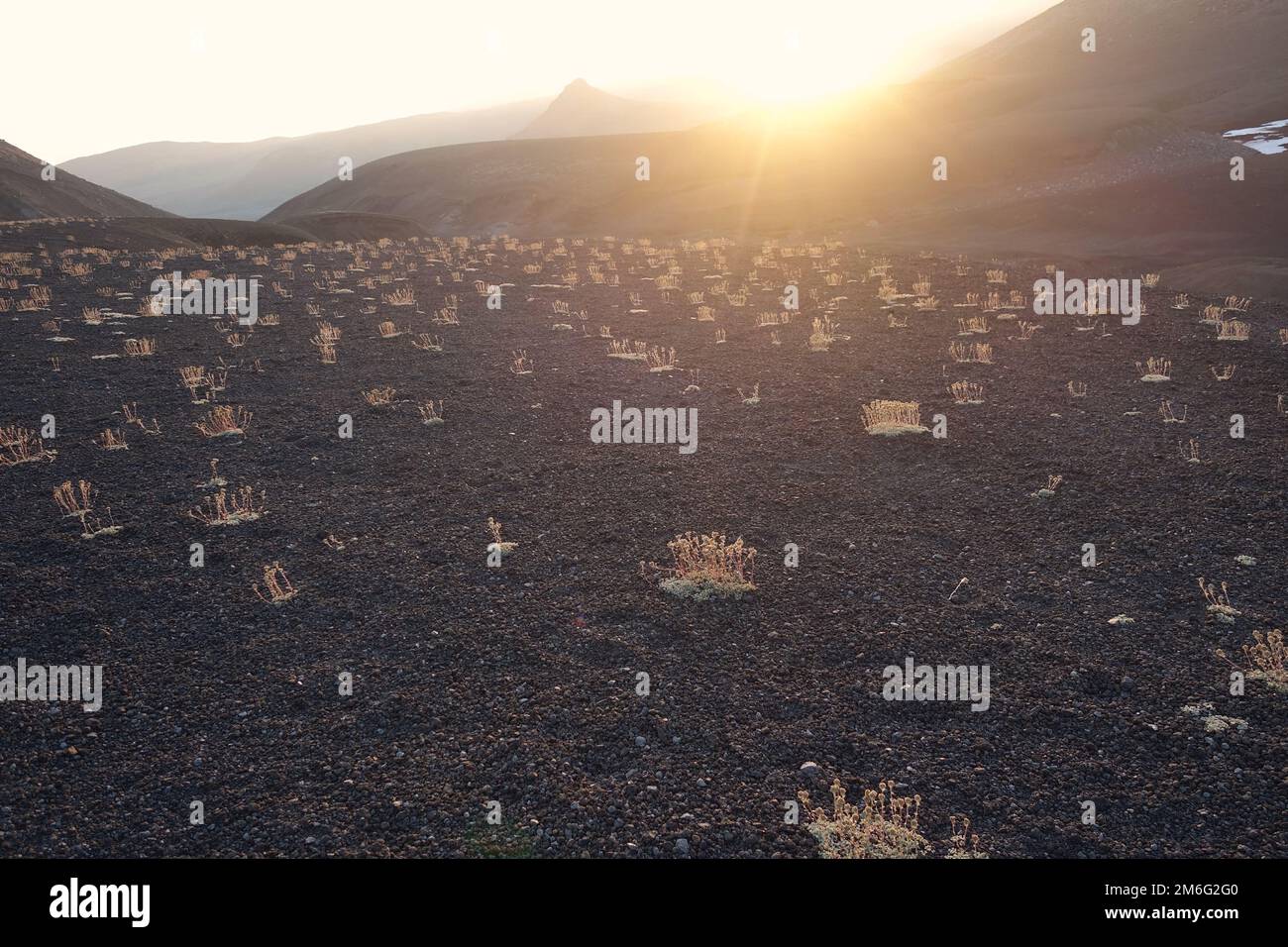 Trekking dal fiume Shumnaya al vulcano Avachinsky Foto Stock