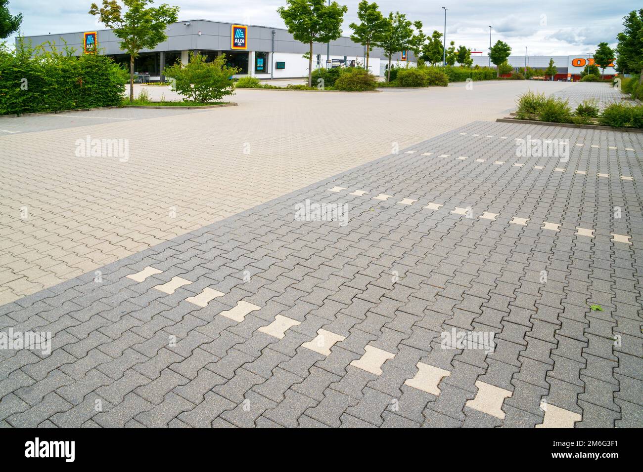 Succursale della società Aldi SÃ¼d a Landsberg am Lech Foto Stock