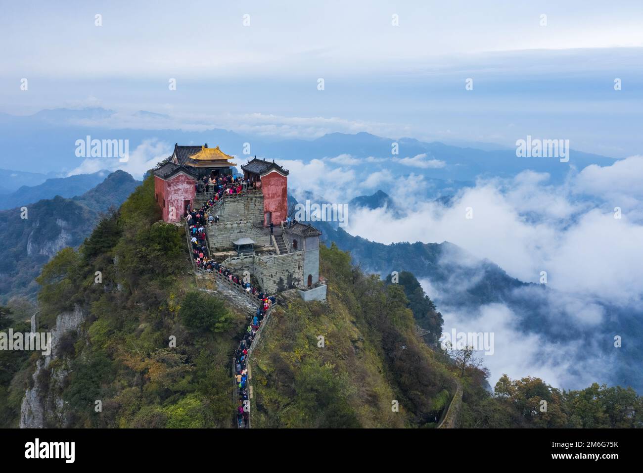 Wudang Montagne paesaggio Foto Stock