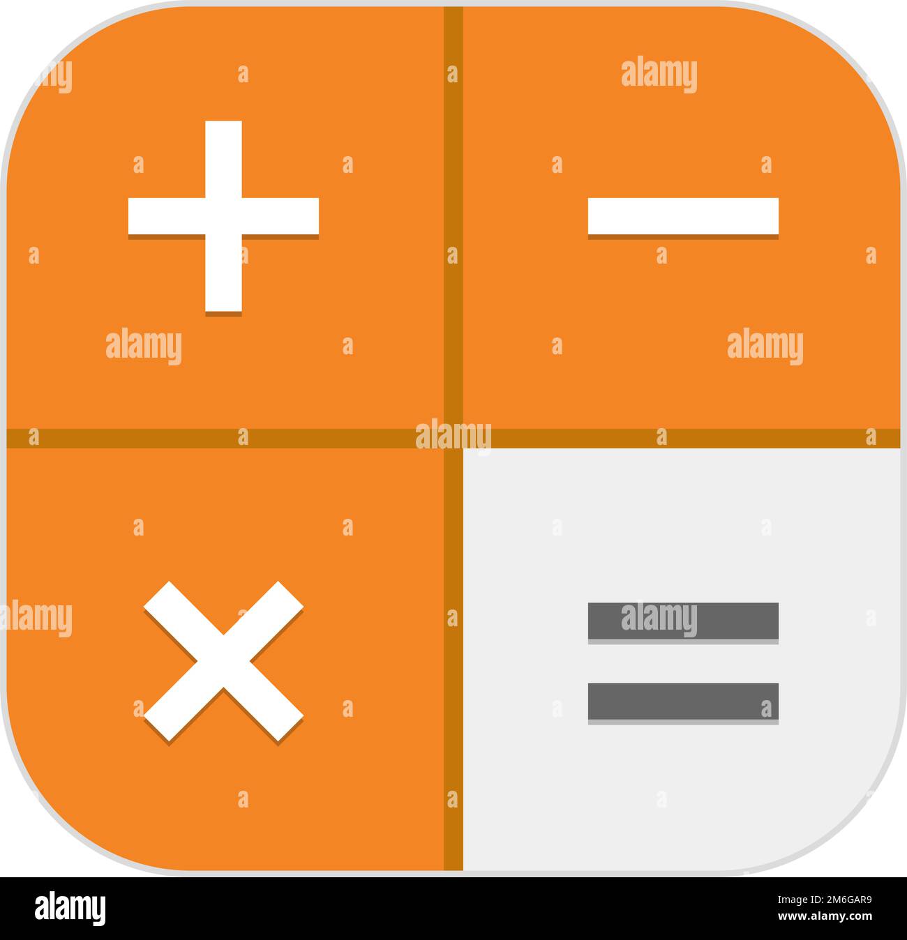 Icona di calcolo del progetto piatto. Icona della calcolatrice. Calcolo. Vettore modificabile. Illustrazione Vettoriale