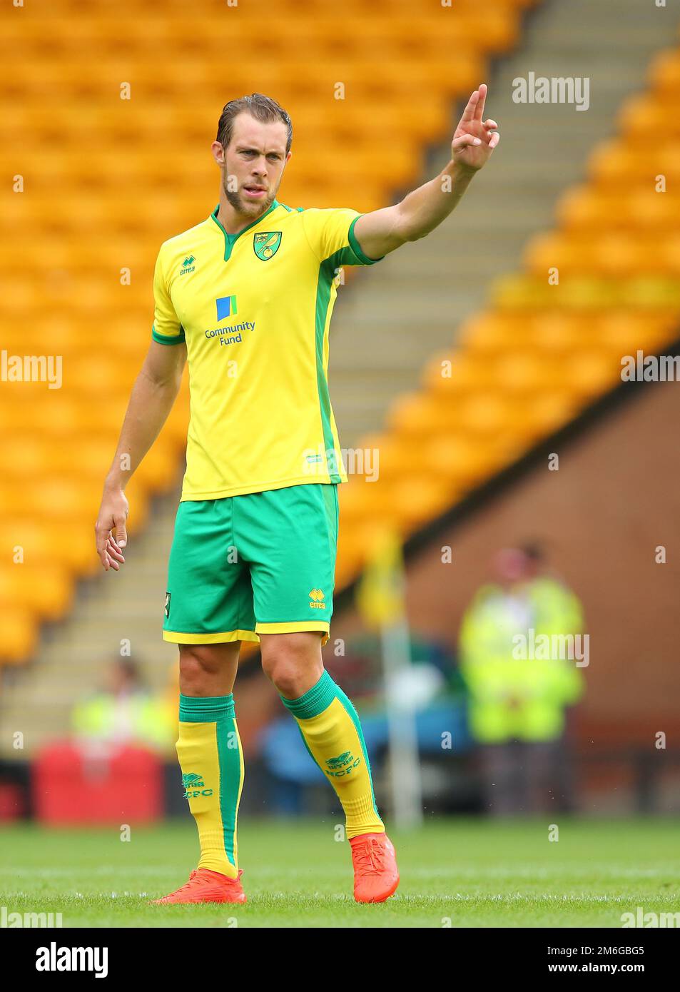 Steven Whittaker of Norwich City - Norwich City / Hannover 96, Pre-Season friendly, Carrow Road, Norwich - 30th luglio 2016 Foto Stock