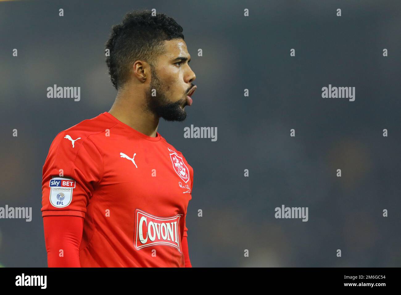 Doppio marcatore, Elias Kachunga di Huddersfield Town - Norwich City / Huddersfield Town, Sky Bet Championship, Carrow Road, Norwich - 16th dicembre 2016. Foto Stock