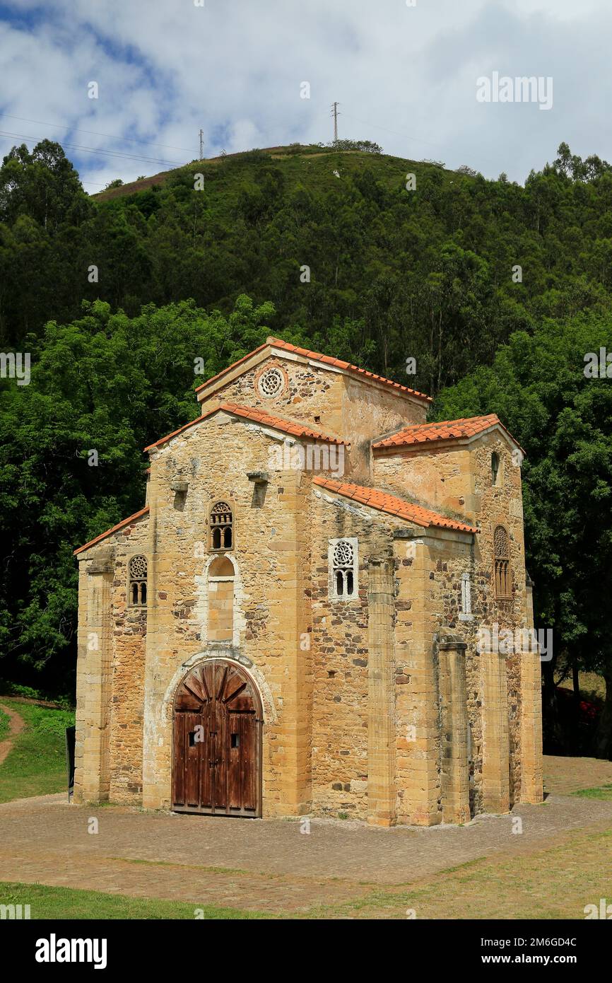 Chiesa di San Miguel de Lillo, Oviedo, Galizia, Spagna Foto Stock