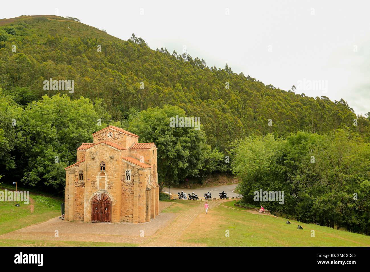 Chiesa di San Miguel de Lillo, Oviedo, Galizia, Spagna Foto Stock