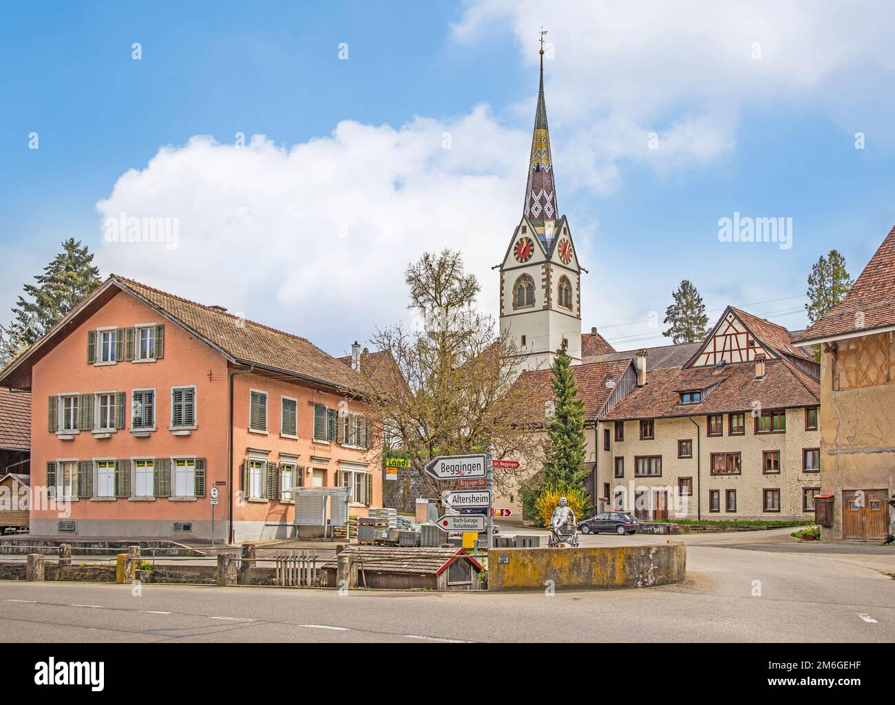Chiesa evangelica riformata Schleitheim, Svizzera Foto Stock