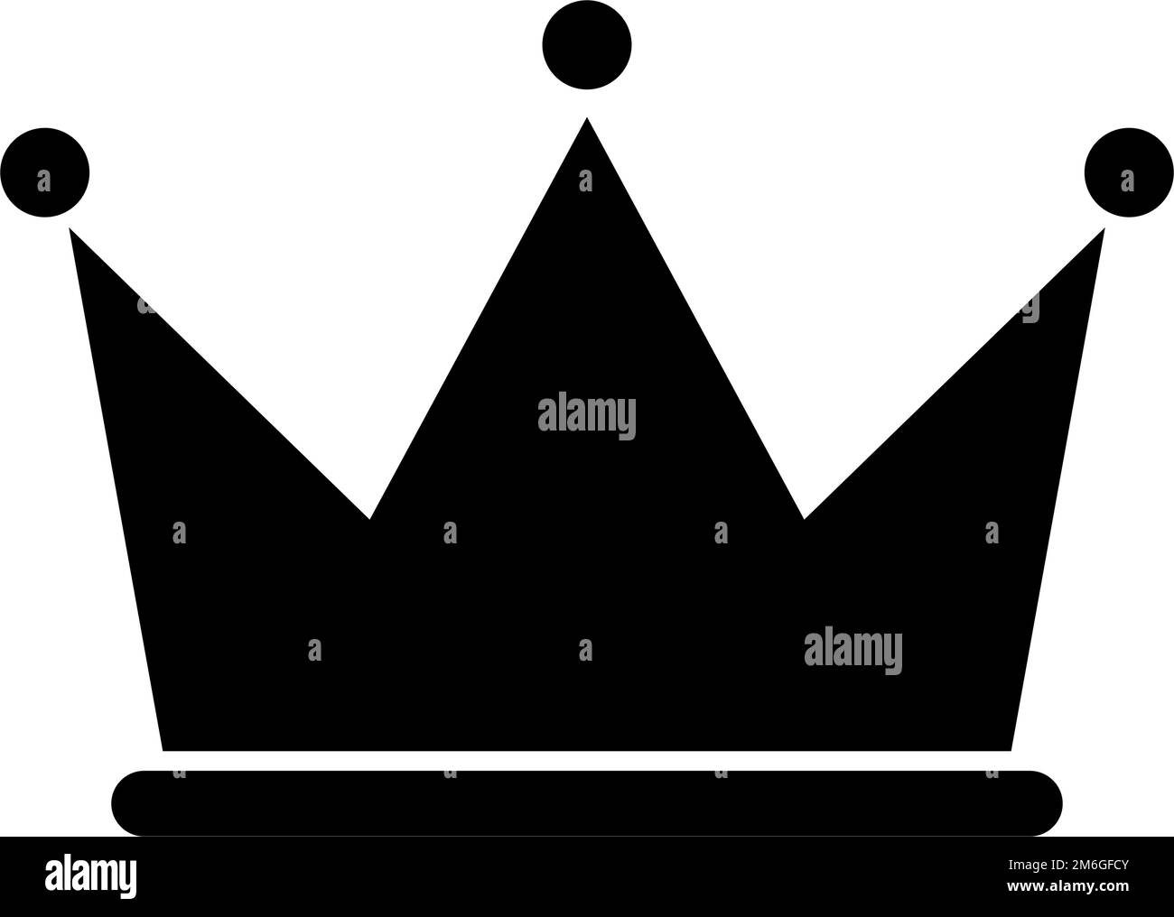 Classifica e vittoria silhouette icona. Corona. Vettore modificabile. Illustrazione Vettoriale