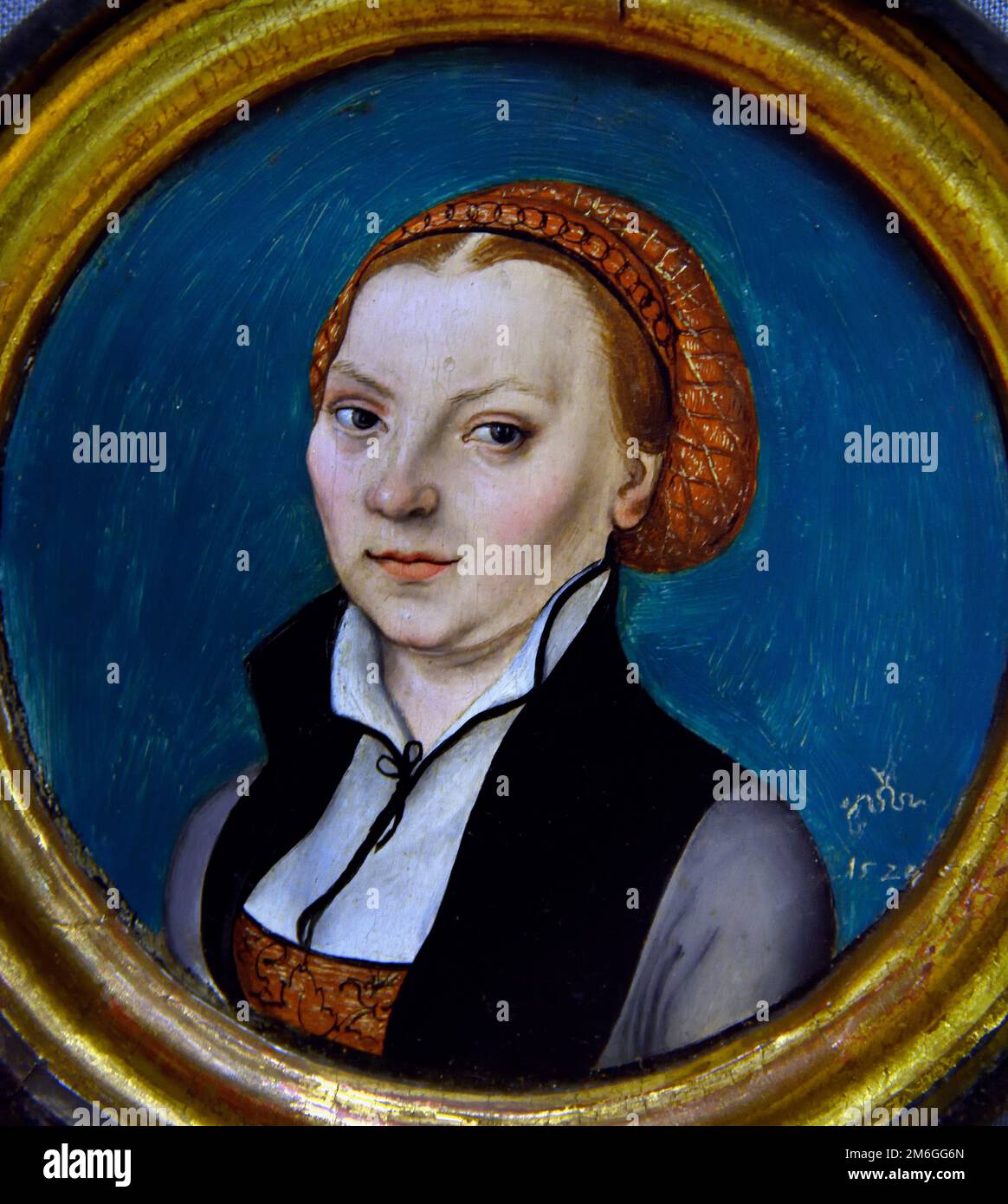 Giro Ritratto di Katharina von Bora, moglie di Martin Luther 1525 Lucas Cranach il Vecchio 1472 - 1553 Germania tedesca Foto Stock