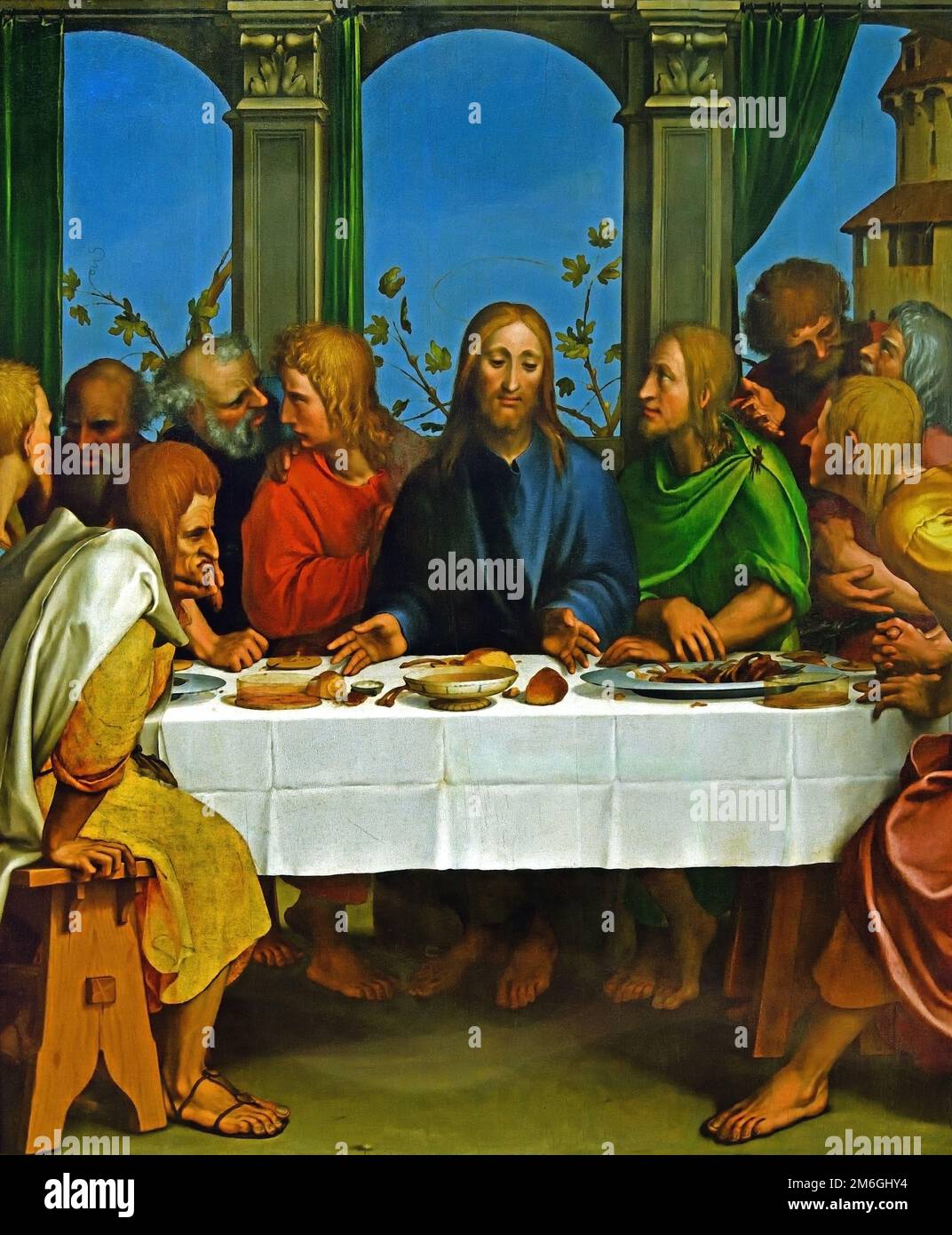 Ultima cena 1527 di Hans Holbein (il giovane) 1497-1543, Germania tedesca Foto Stock