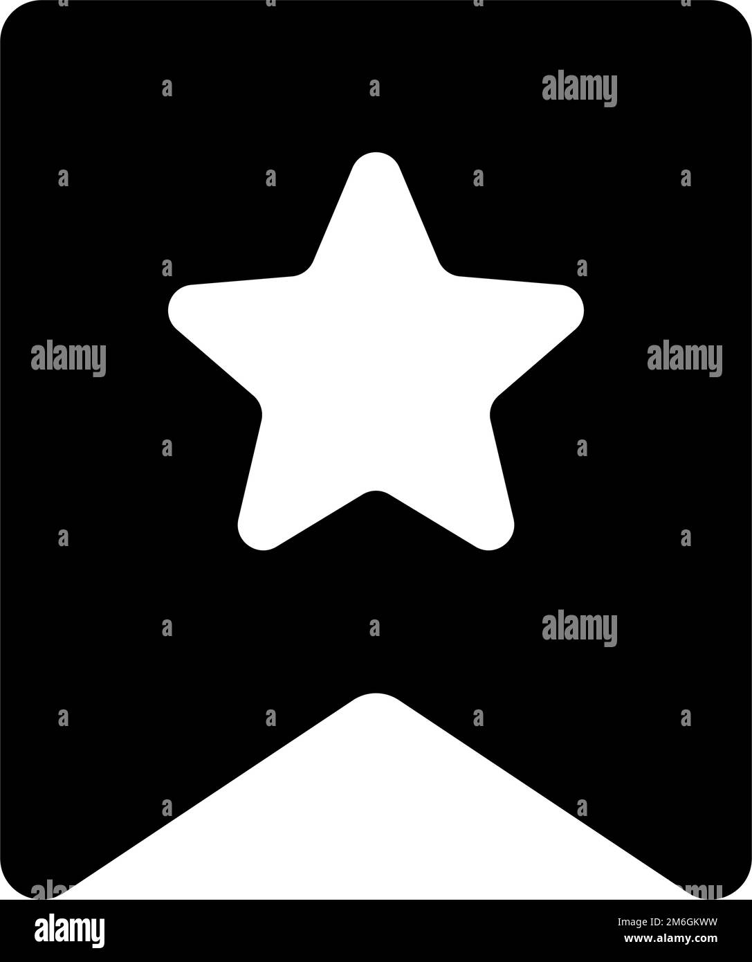 Icona dei segnalibri a forma di stella. Clip e pennarello. Vettore modificabile. Illustrazione Vettoriale