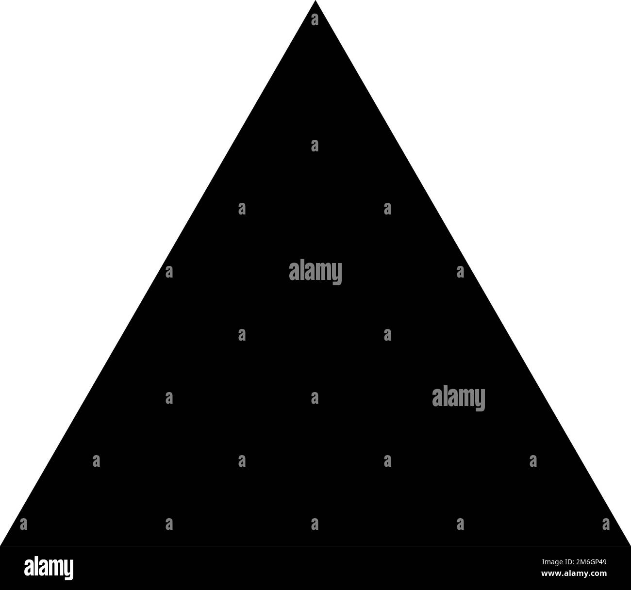 Icona di silhouette triangolare nera. Vettore modificabile. Illustrazione Vettoriale