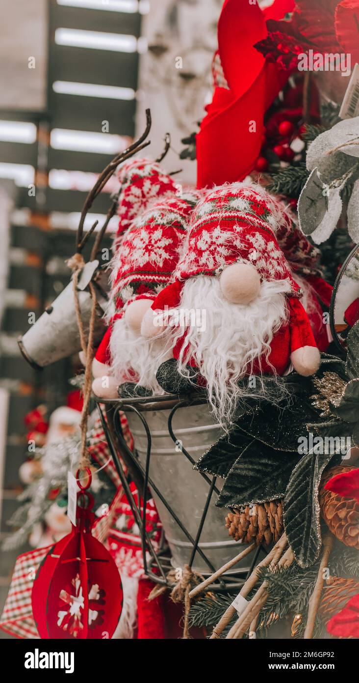 Arredamento di Natale in vendita a Niagara Ontario Foto Stock
