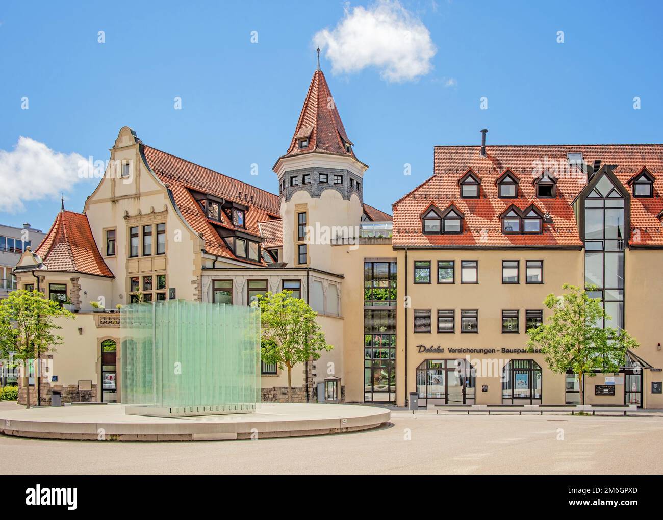 Edificio residenziale e commerciale al Riettor di Villingen Foto Stock