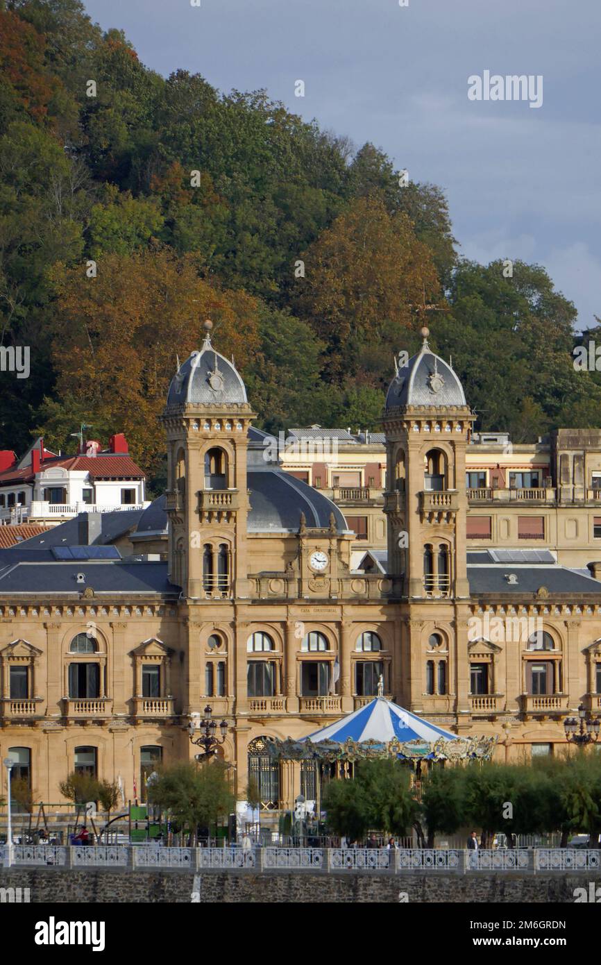 Municipio di Donostia San Sebastian in Spagna Foto Stock