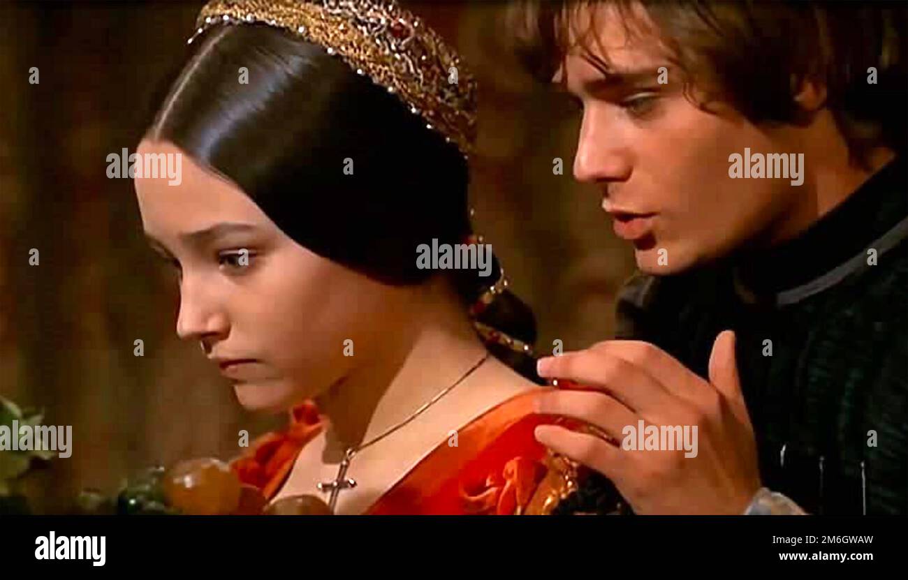 ROMEO E GIULIETTA 1968 Paramount Pictures con Olivia Hussey e Leonard Whiting, regia di Franco Zeffirelli Foto Stock