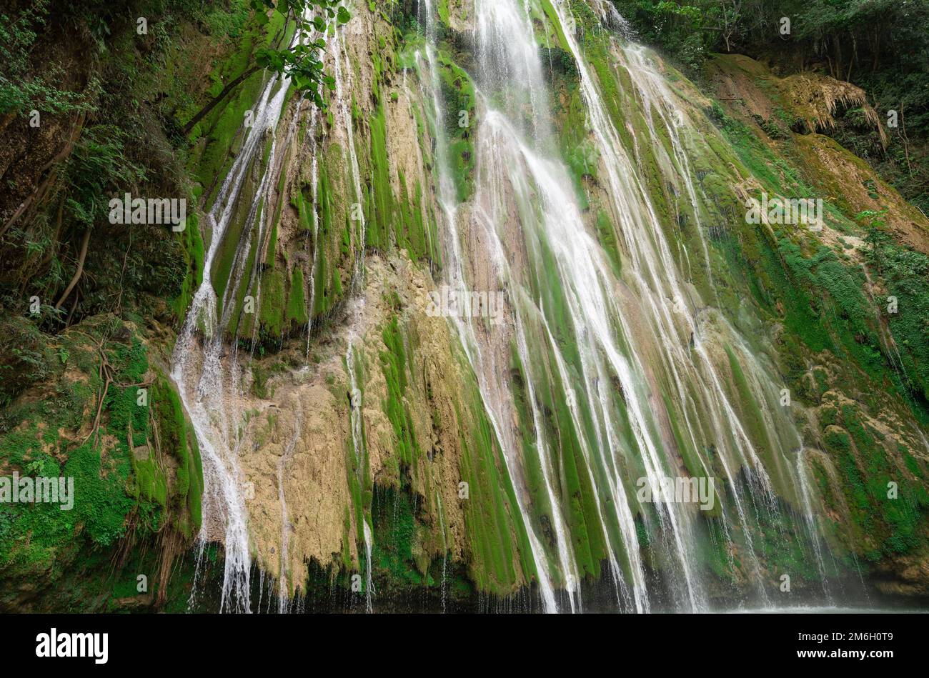 Bella cascata el limone Repubblica Dominicana Foto Stock