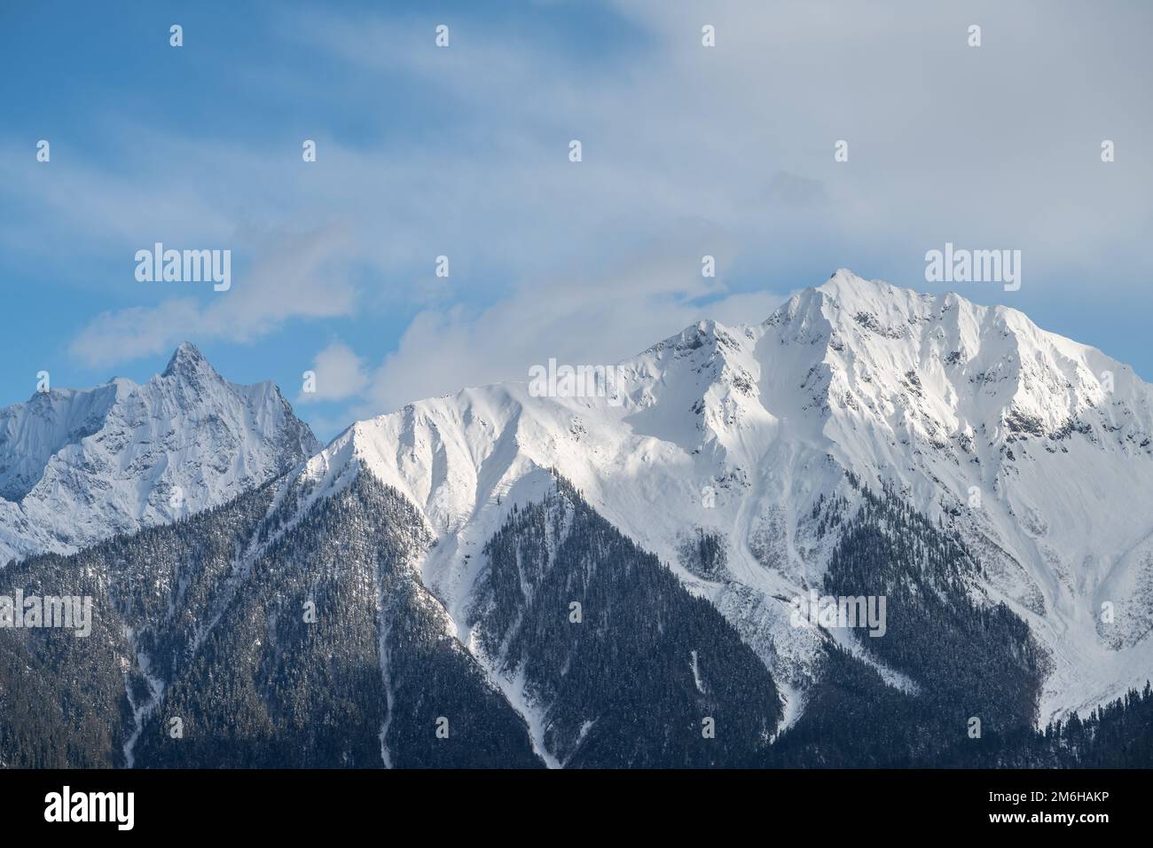 Closeup montagna neve Foto Stock