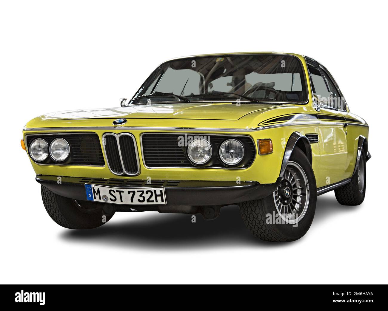 Giallo BMW 2500 CS Foto Stock