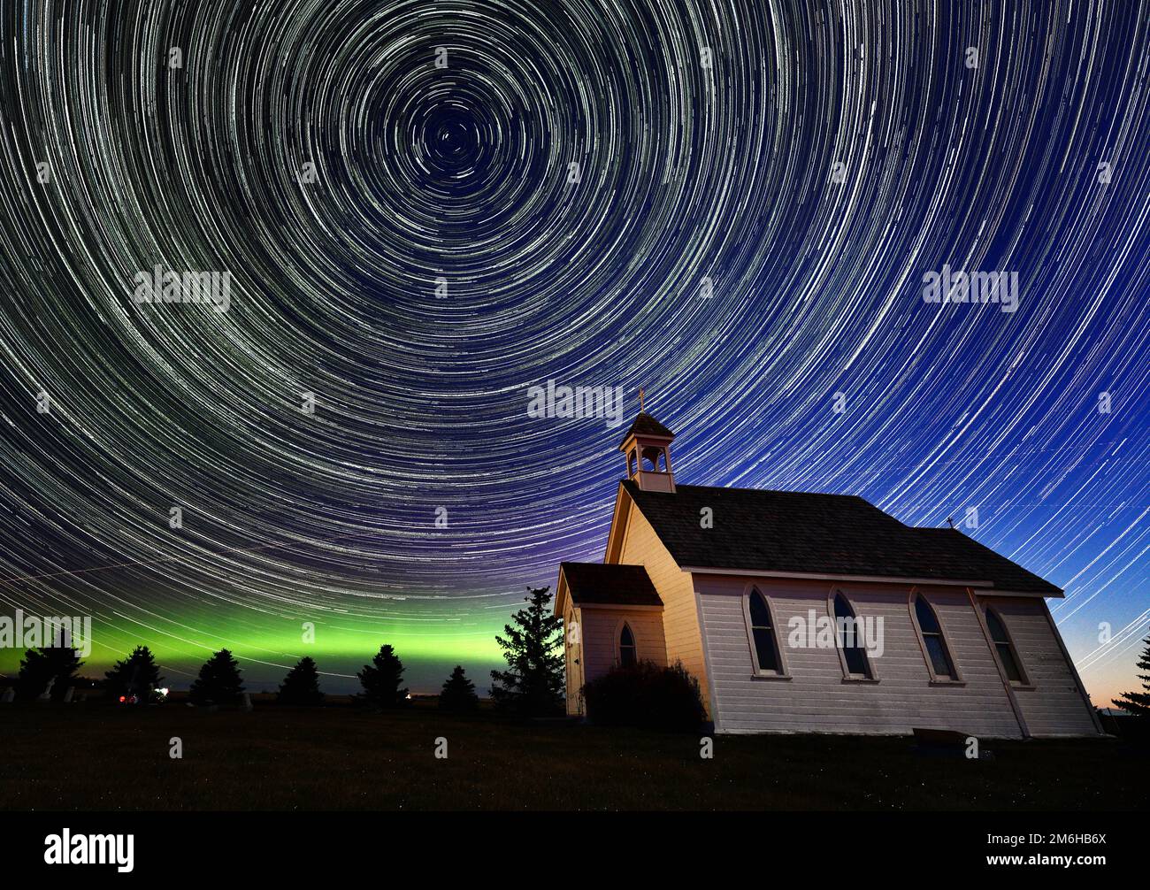 Luci del nord del Canada Foto Stock