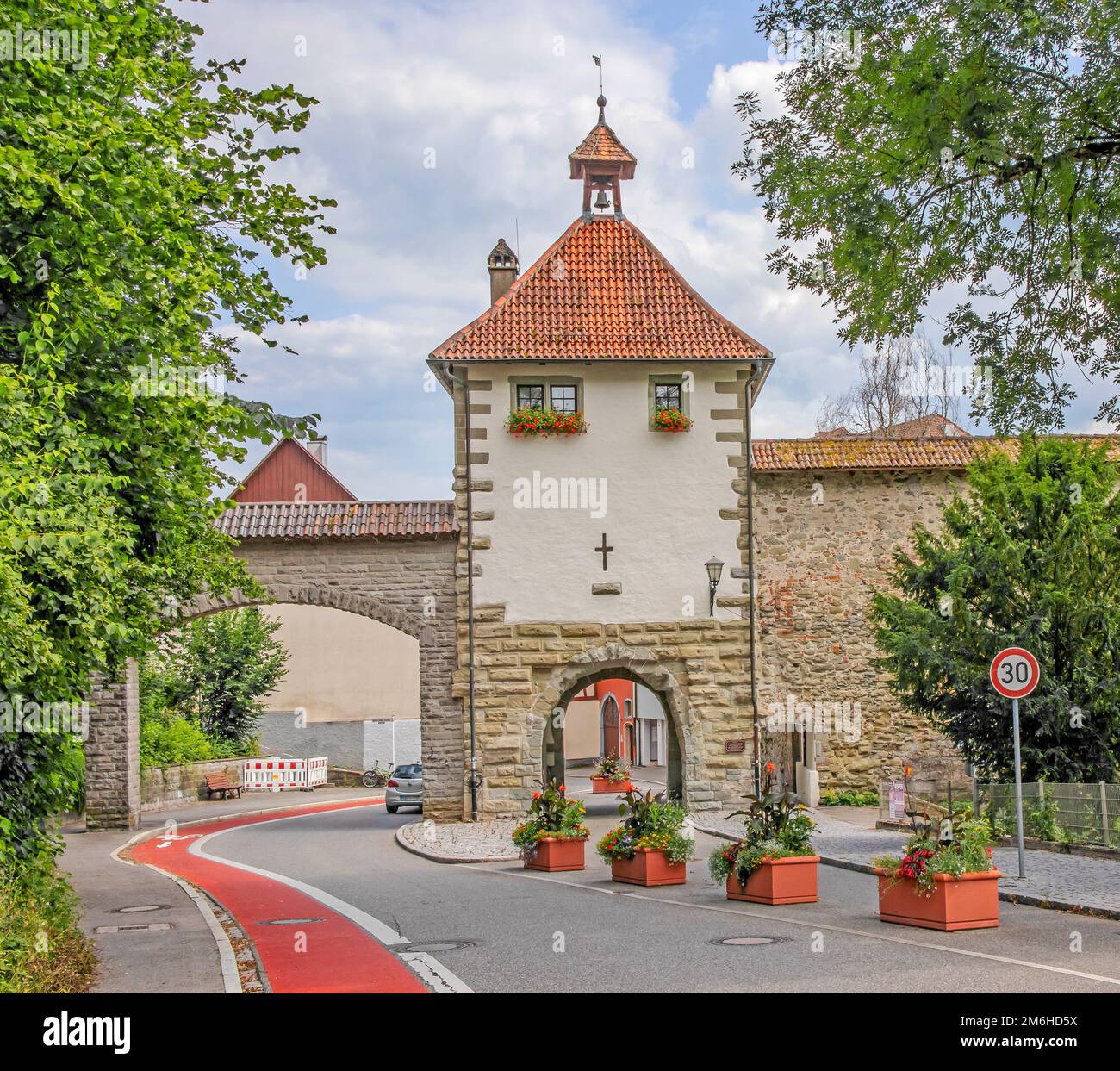 AufkircherTor, Ãœberlingen sul lago di Costanza Foto Stock