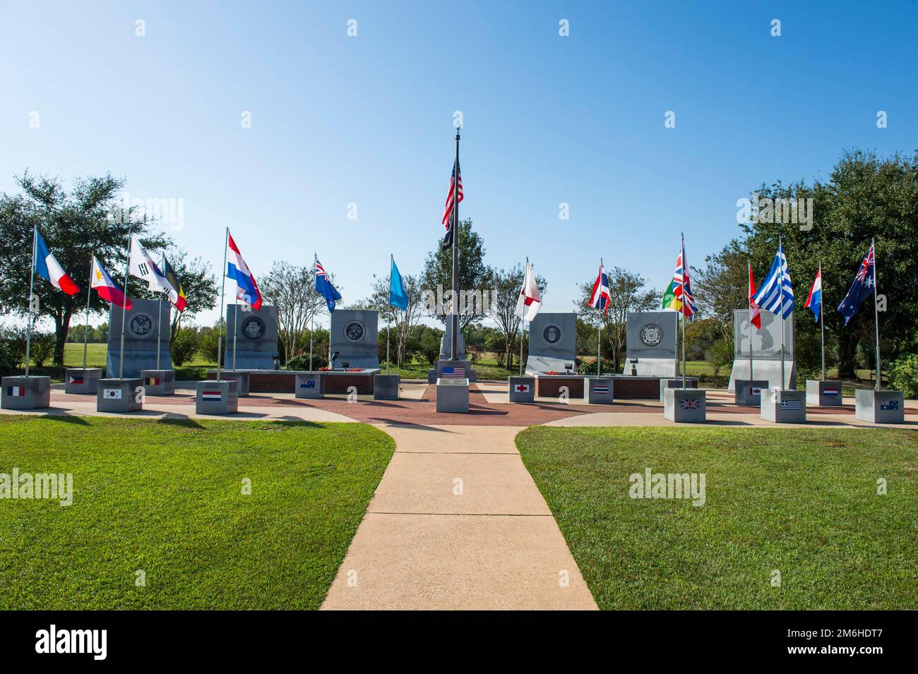 Memoriale di guerra coreano, USS Alabama Battleship Memorial Park, Mobile, Alabama, USA Foto Stock