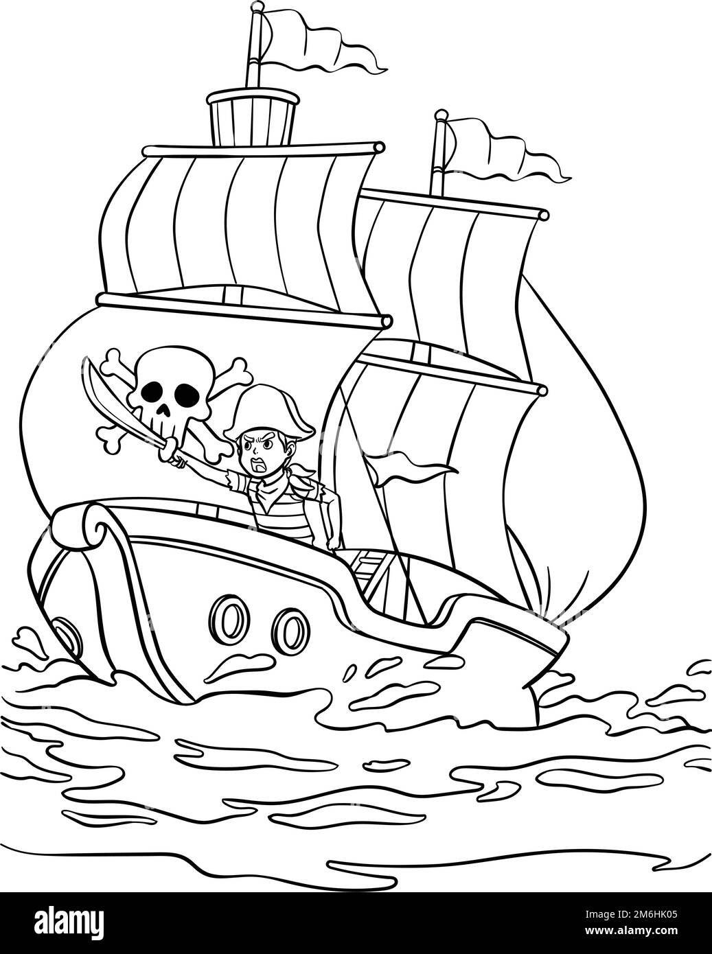 Pirate ship isolated immagini e fotografie stock ad alta risoluzione - Alamy