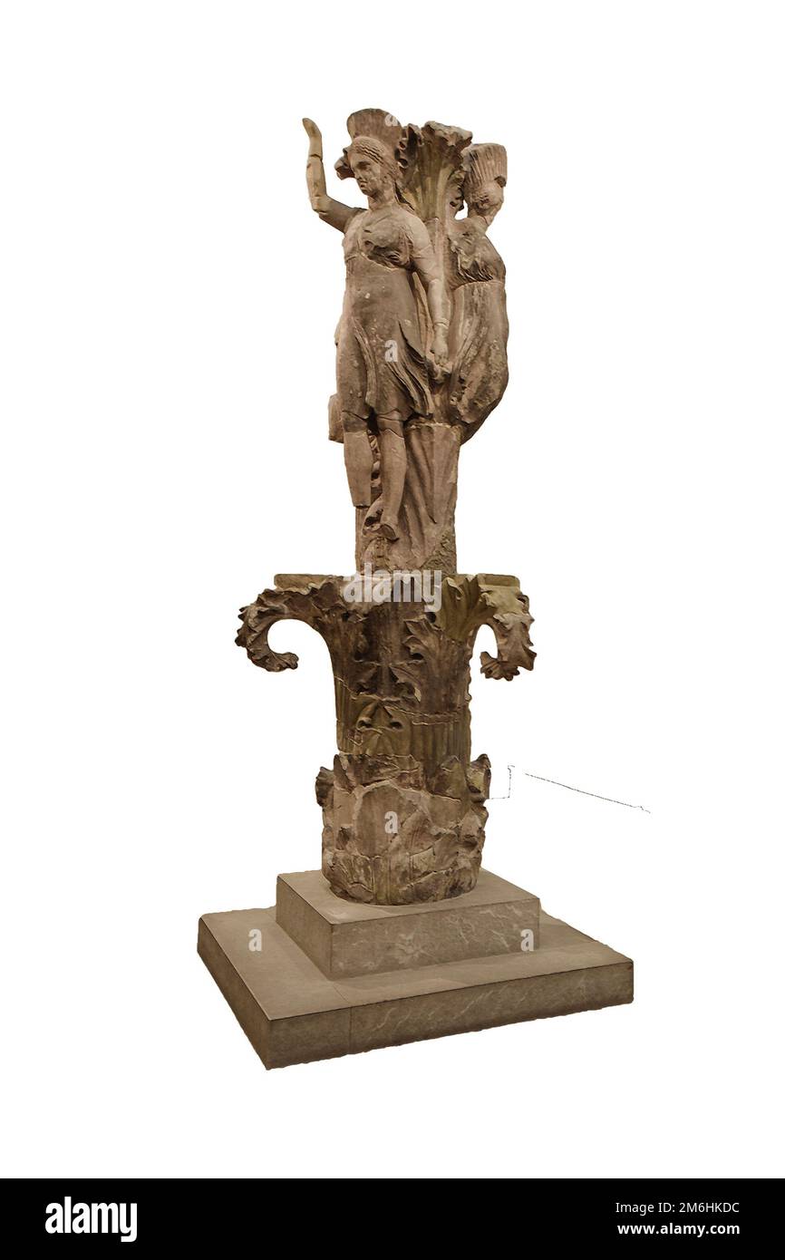 Ballerini della scultura di Delphi Foto Stock