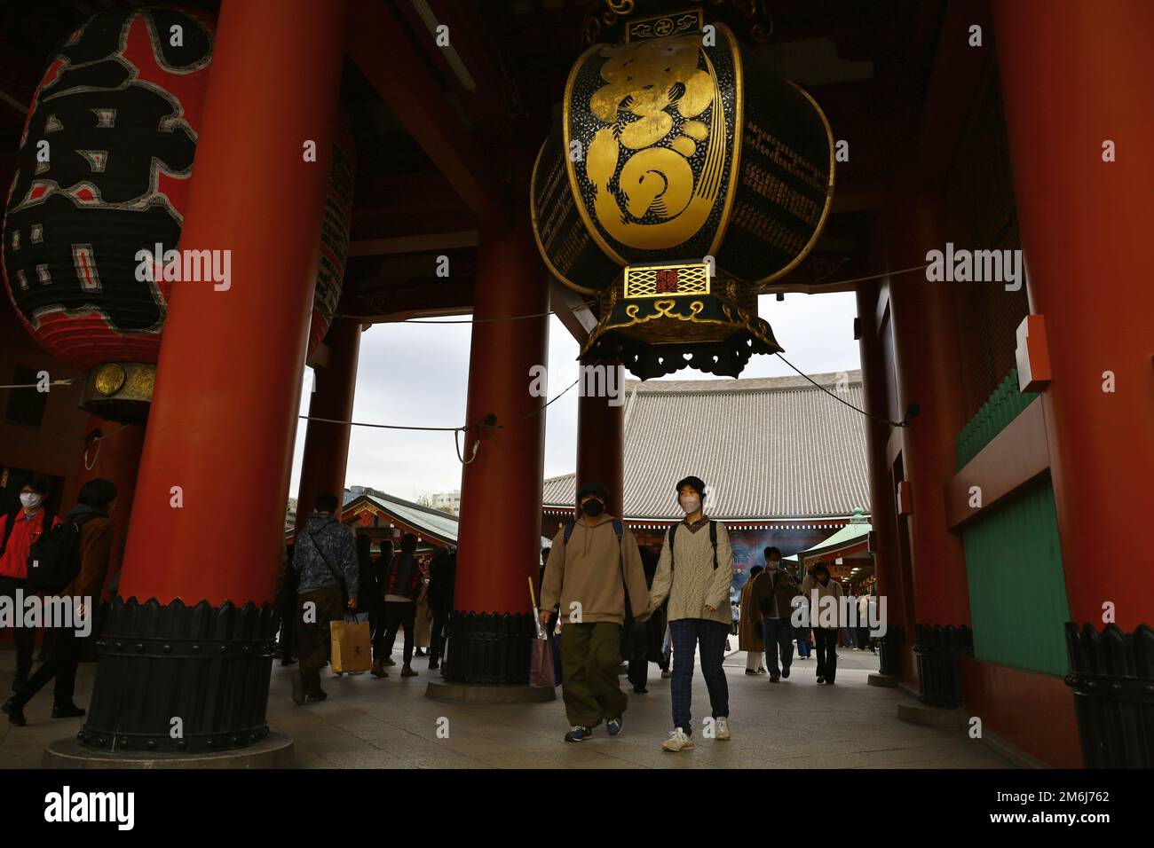Tokyo Streets "Asakusa Sensoji Temple Area" Foto Stock