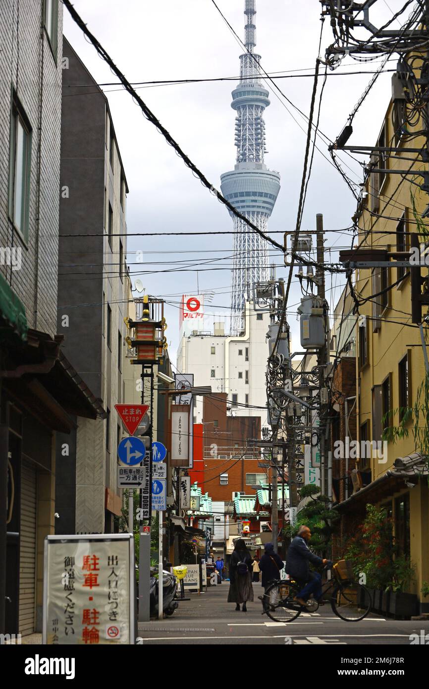 Tokyo Streets "Asakusa Sensoji Temple Area" Foto Stock