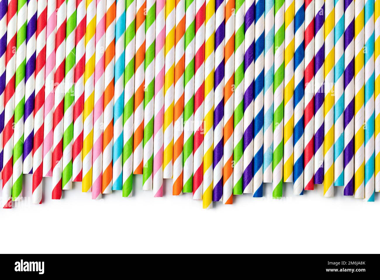 Striped drink cannucce Foto Stock