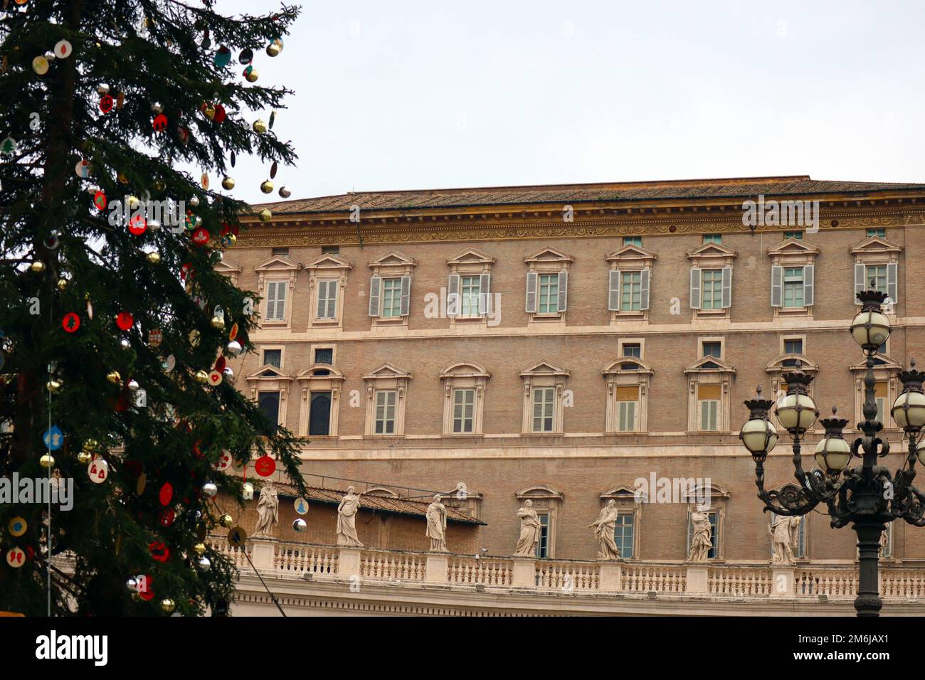 Città del Vaticano, Santa sede: Palazzo Apostolico, residenza ufficiale del papa nella Città del Vaticano Foto Stock