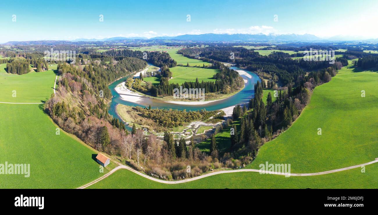 Vista aerea del circuito Litzauer con il bel tempo Foto Stock