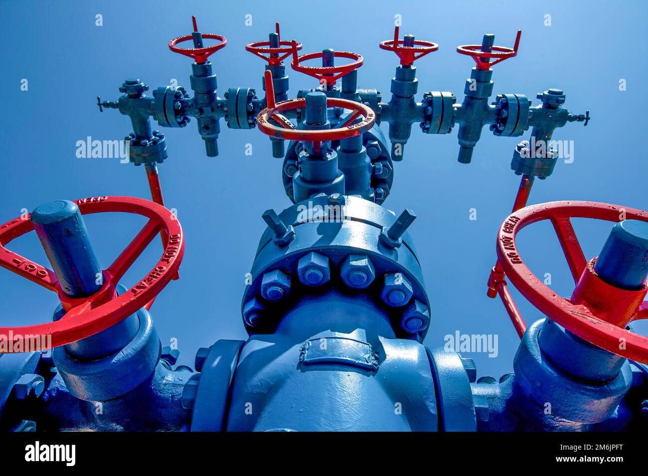 Albero della valvola (noto anche come albero di natale) Foto Stock