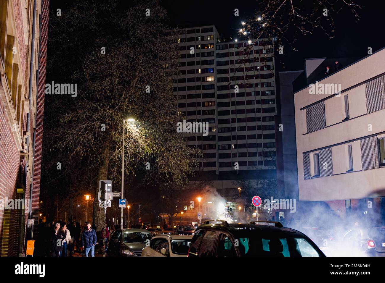 Silvester, Neues 2023 Jahr Empfang. Foto Stock