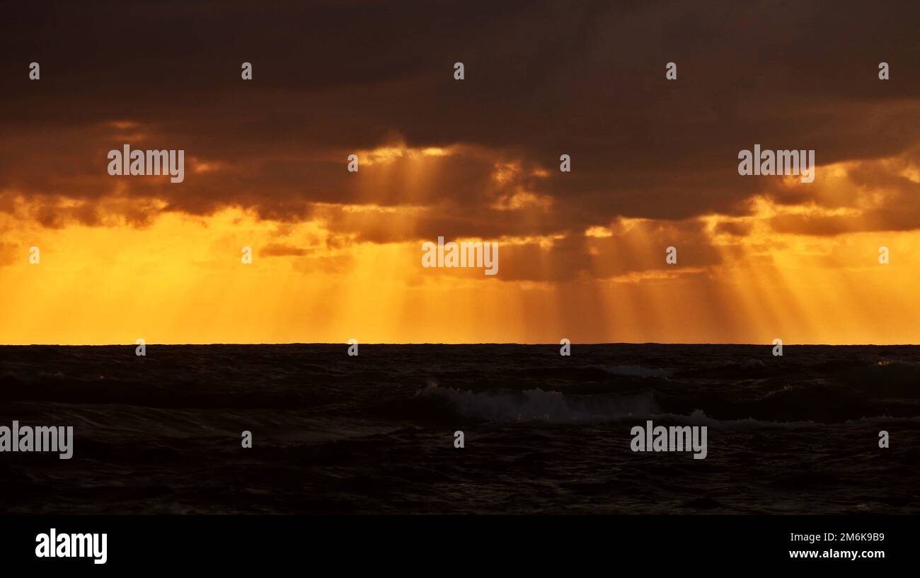 Spiaggia di Hikkaduwa in Sri Lanka. Visita Sri Lanka Foto Stock