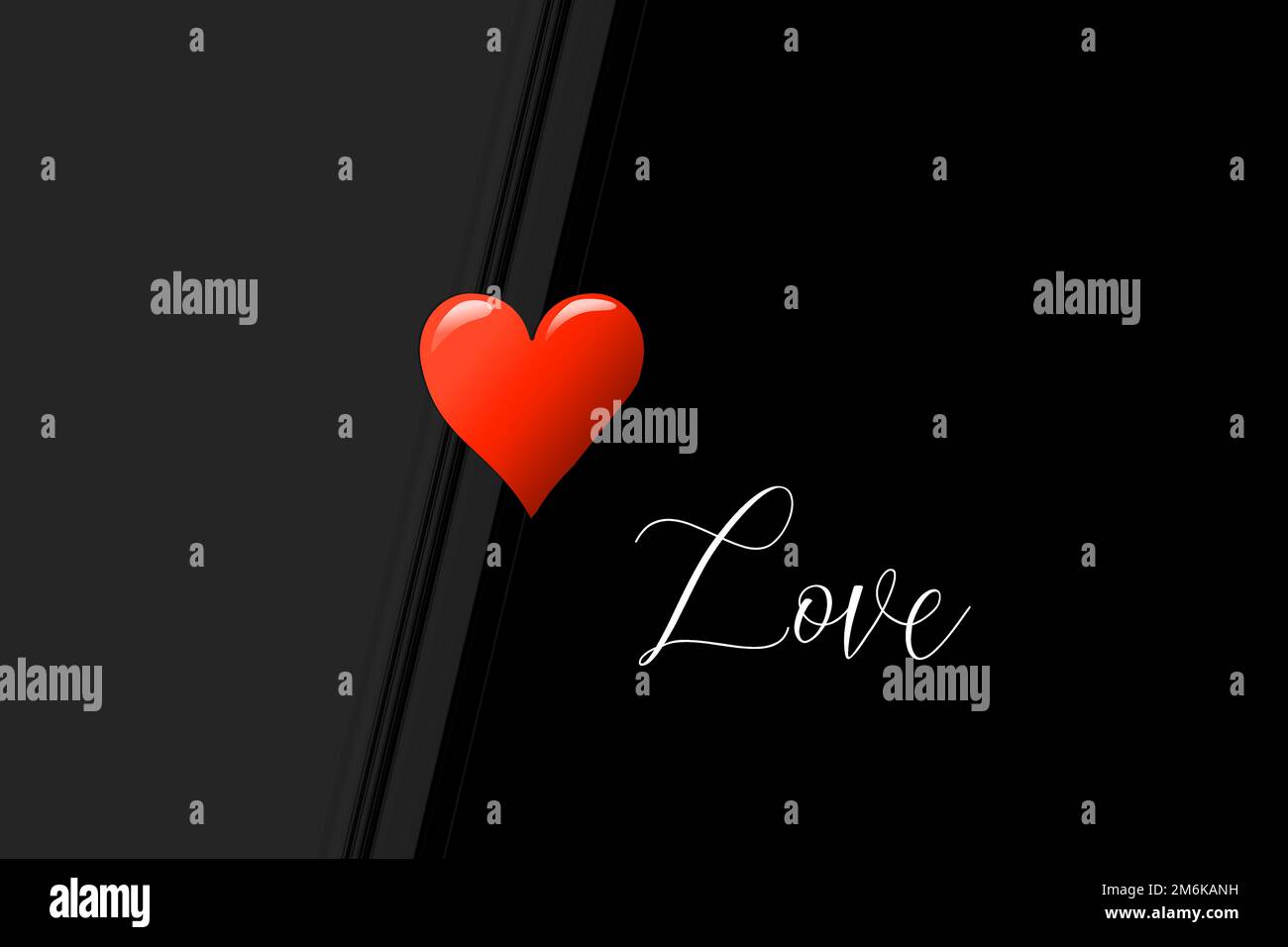 Concetto di carta giorno di San Valentino. Cuore per San Valentino background. Foto Stock